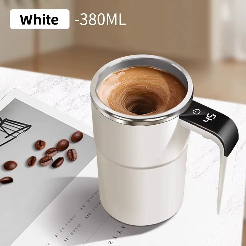 Nueva Taza Magnética Automática Recargable por USB para Café, con Mezclador Eléctrico, Impermeabilidad IP67, Segura para Alimentos, 380 ml, Ideal para Té.
