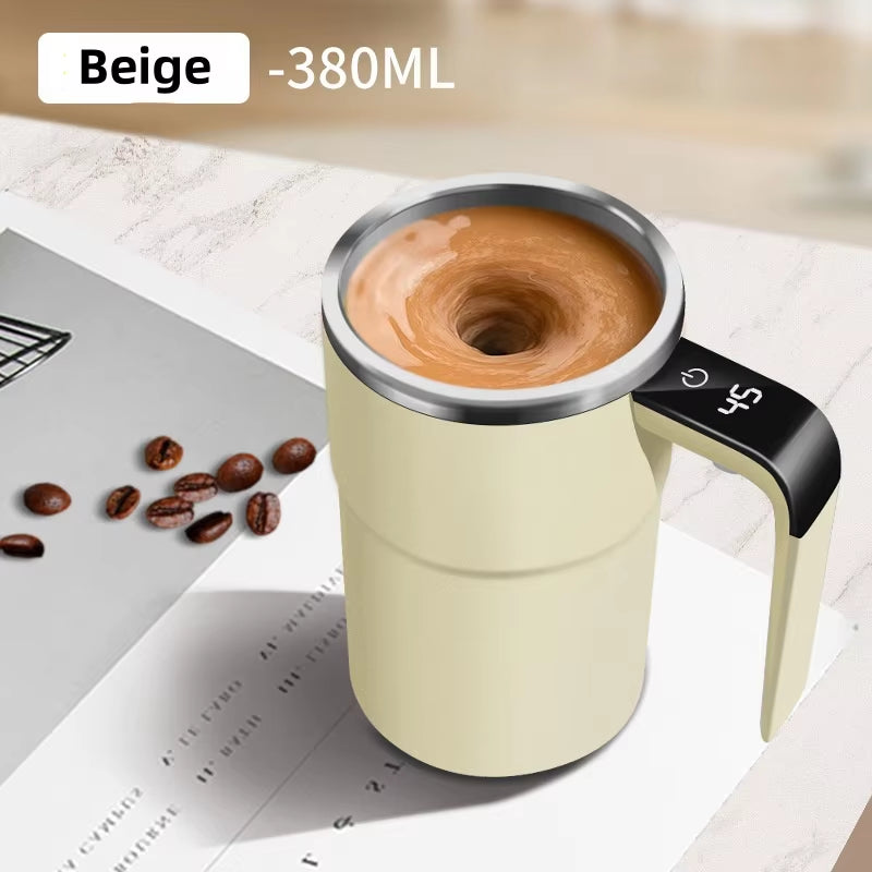 Nueva Taza Magnética Automática Recargable por USB para Café, con Mezclador Eléctrico, Impermeabilidad IP67, Segura para Alimentos, 380 ml, Ideal para Té.