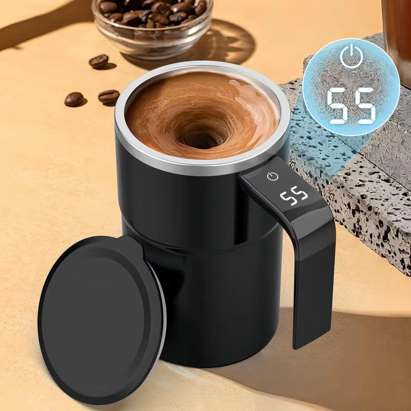 Nueva Taza Magnética Automática Recargable por USB para Café, con Mezclador Eléctrico, Impermeabilidad IP67, Segura para Alimentos, 380 ml, Ideal para Té.