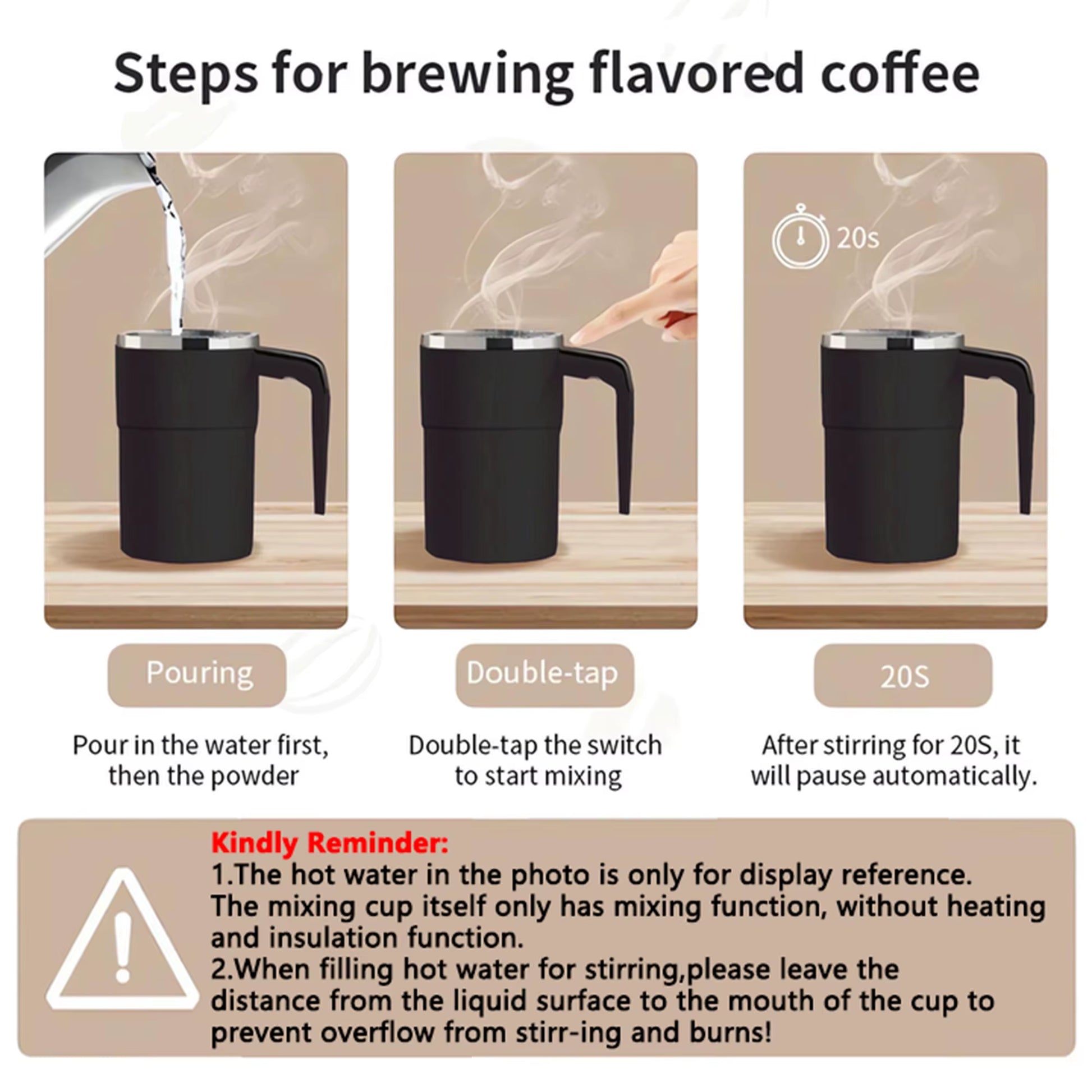 Nueva Taza Magnética Automática Recargable por USB para Café, con Mezclador Eléctrico, Impermeabilidad IP67, Segura para Alimentos, 380 ml, Ideal para Té.